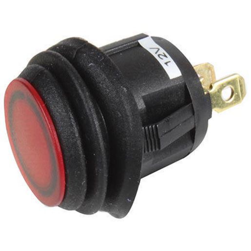 Narva Rocker Switch 12V 20A Red LED On Off 62039BL