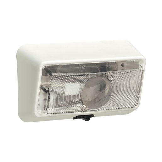 Narva Porch Light 12V With Switch White 86830BL