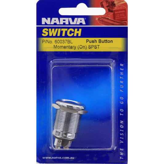 Narva Switch On Off Momentary Metal 60037BL