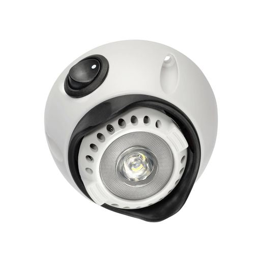 Narva LED Interior Swivel Lamp with Off/On Switch White 10-30V 1W 87654BL