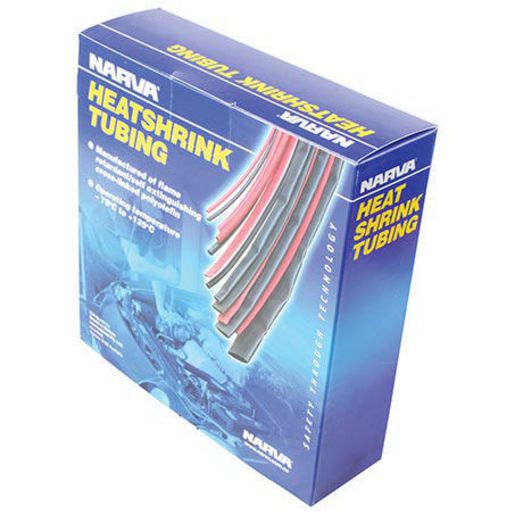 Narva Heatshrink 6.4mm x 10m Black 56616/10