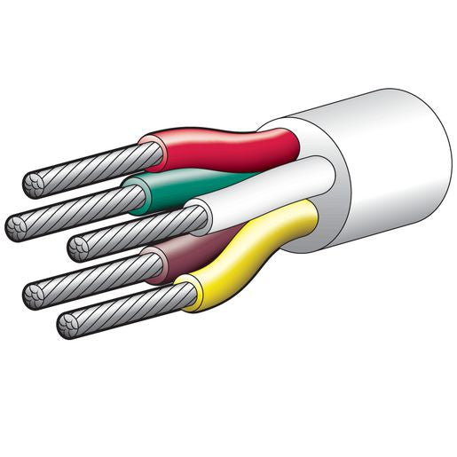 Narva Cable Marine 5 Core 3mm x 30m White 5853M-30TC