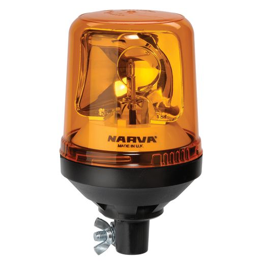 Narva Rotating Beacon Light Amber Pipe Mounted 85654A