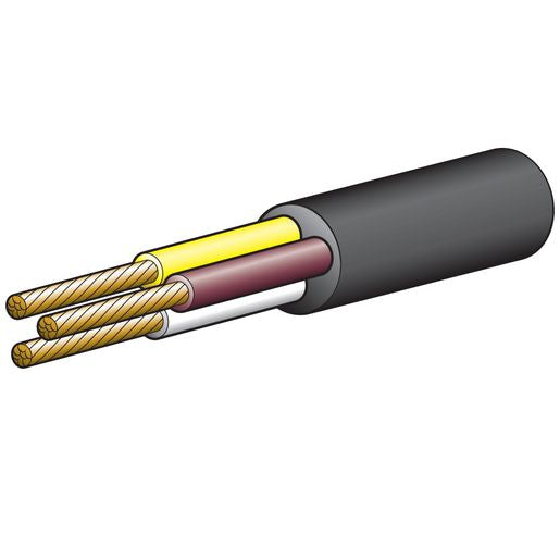 Narva 3mm 3 Core Cable White/Yellow/Brown 10A 100m 5833-100WYB