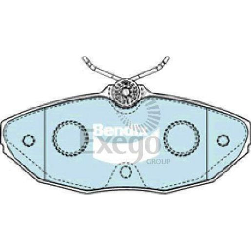Bendix General CT Brake Pad Set Rear DB1747 GCT