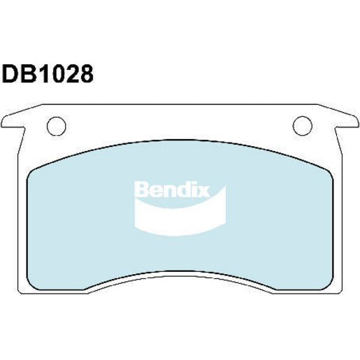 Bendix Heavy Duty Brake Pad Set Front DB1028 HD