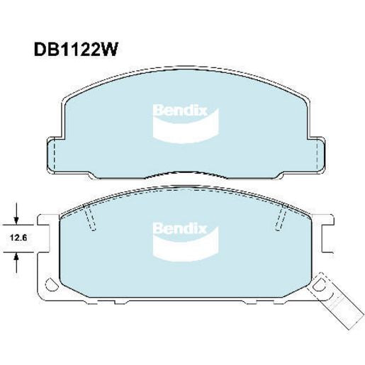Bendix Heavy Duty Brake Pad Set Front DB1122W HD