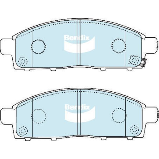 Bendix Ultimate Brake Pad Set Front DB1778 ULT