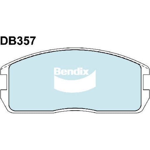 Bendix General CT Brake Pad Set Front DB357 GCT