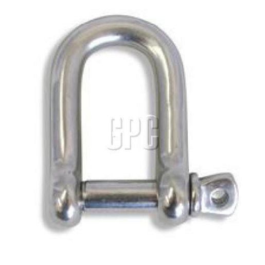 TROJAN D Shackle 8mm Stainless 375008