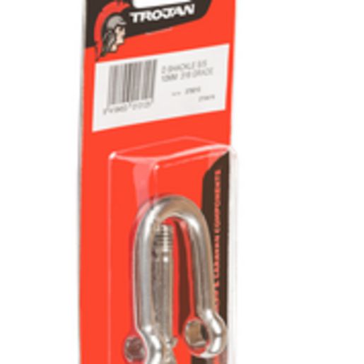 TROJAN D Shackle 10mm Stainless 375010