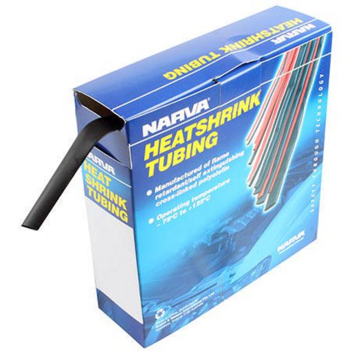Narva Heatshrink 9.5mm x 10m Black 56618/10