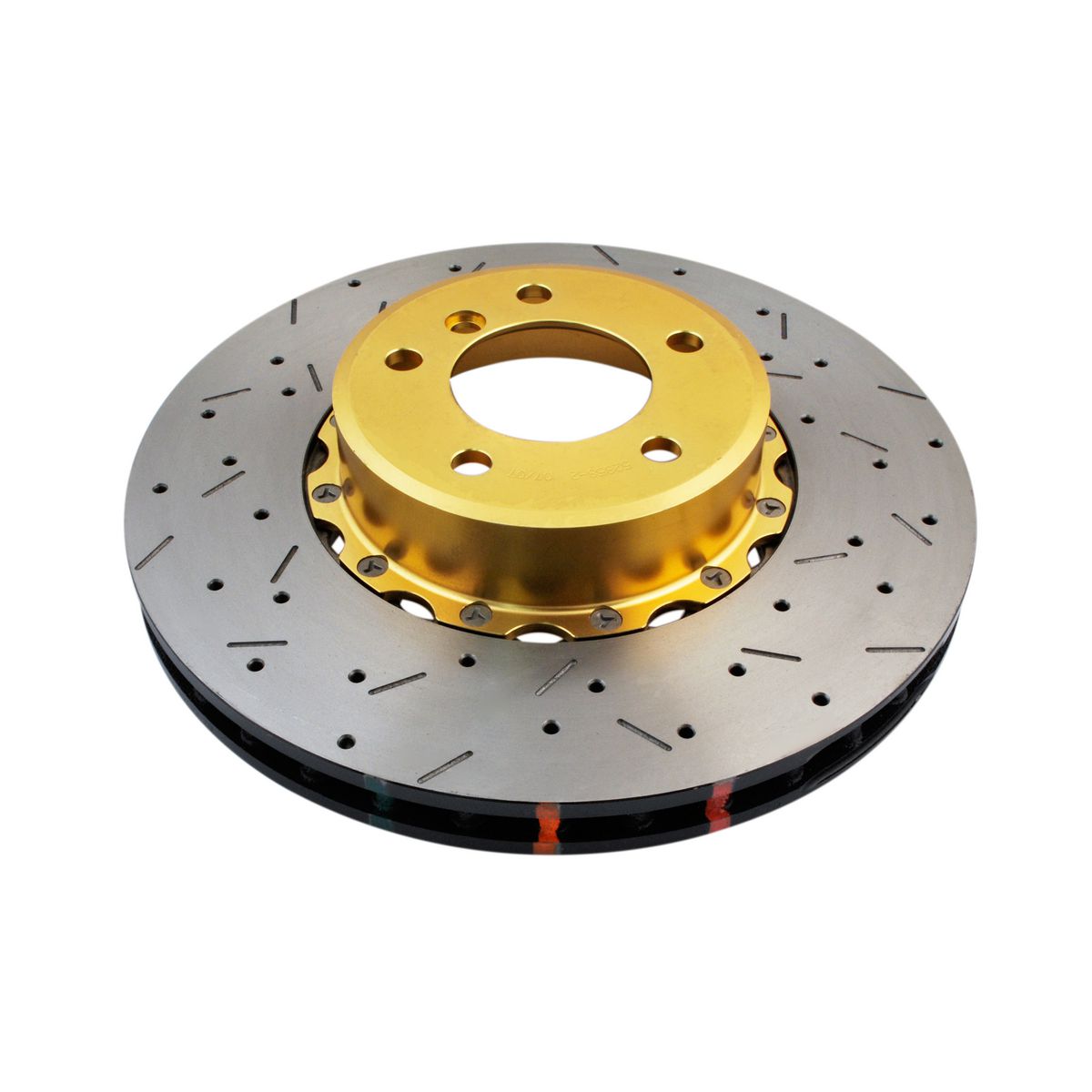 DBA HD 5000 Drilled Slotted 2Pc Brake Rotor Single Front DBA52858GLDXS
