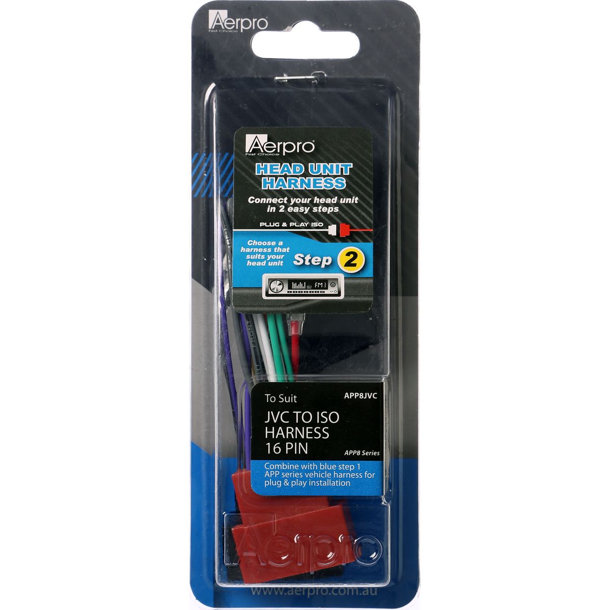 Aerpro Harness JVC To ISO APP8JVC