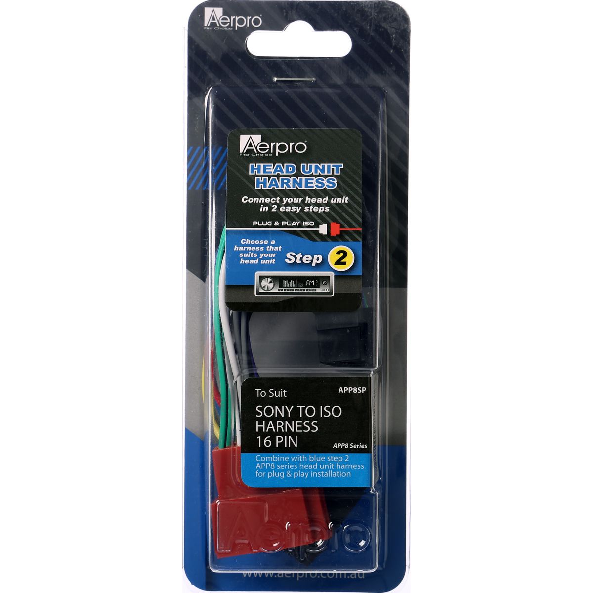 Aerpro Harness Sony To ISO 12 Pin APP8SP