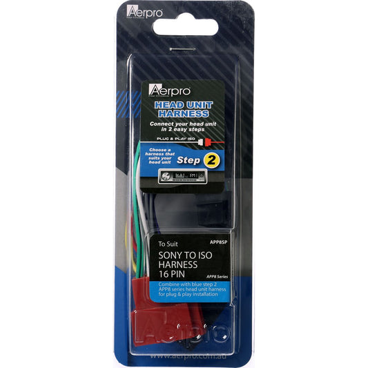 Aerpro Harness Sony To ISO 12 Pin APP8SP