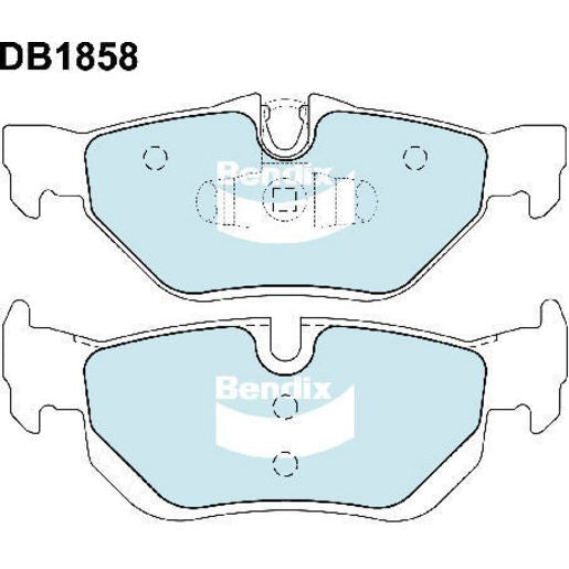 Bendix Ultimate Brake Pad Set Rear DB1858 ULT