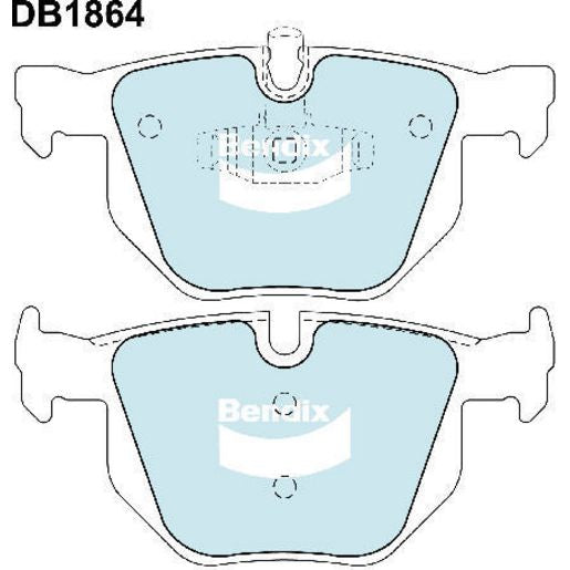 Bendix 4x4 Brake Pad Set Front DB186 -4WD