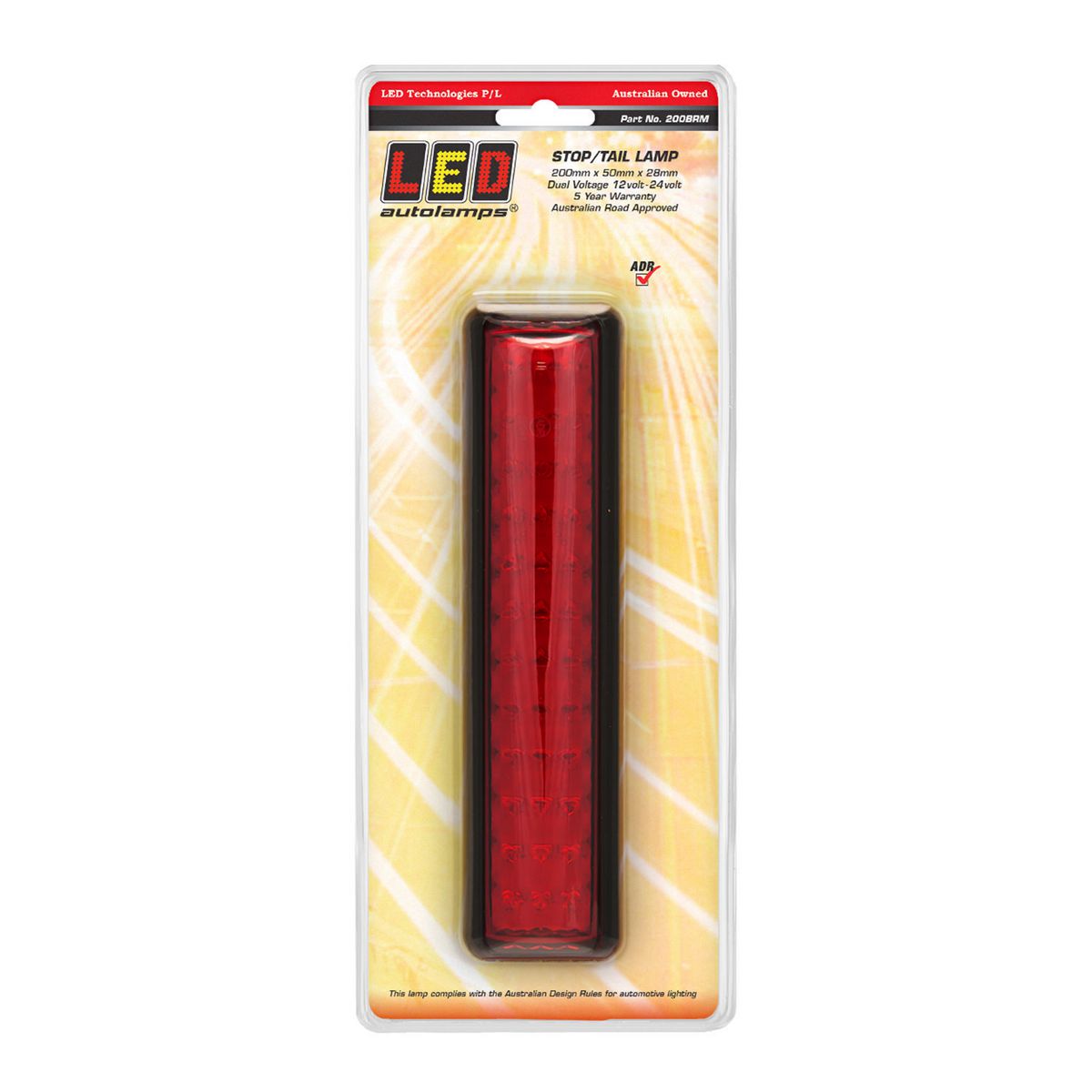 LED Autolamps Stop/Tail Light LED 12/24V 200BRM