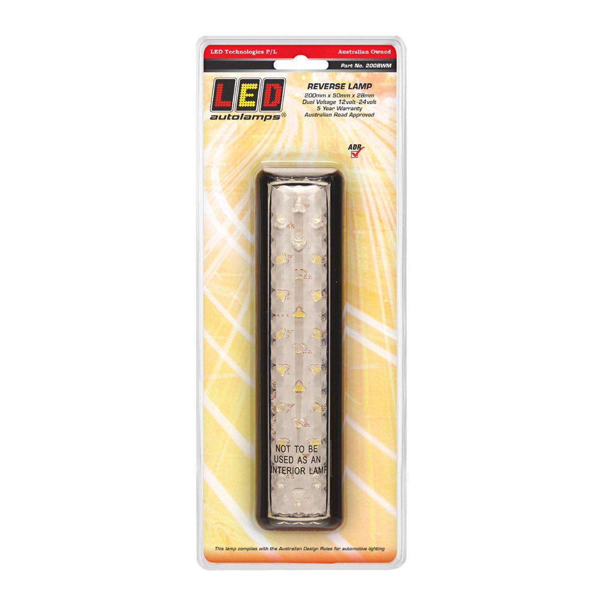 LED Autolamps Reverse Light LED 12/24V 200BWM