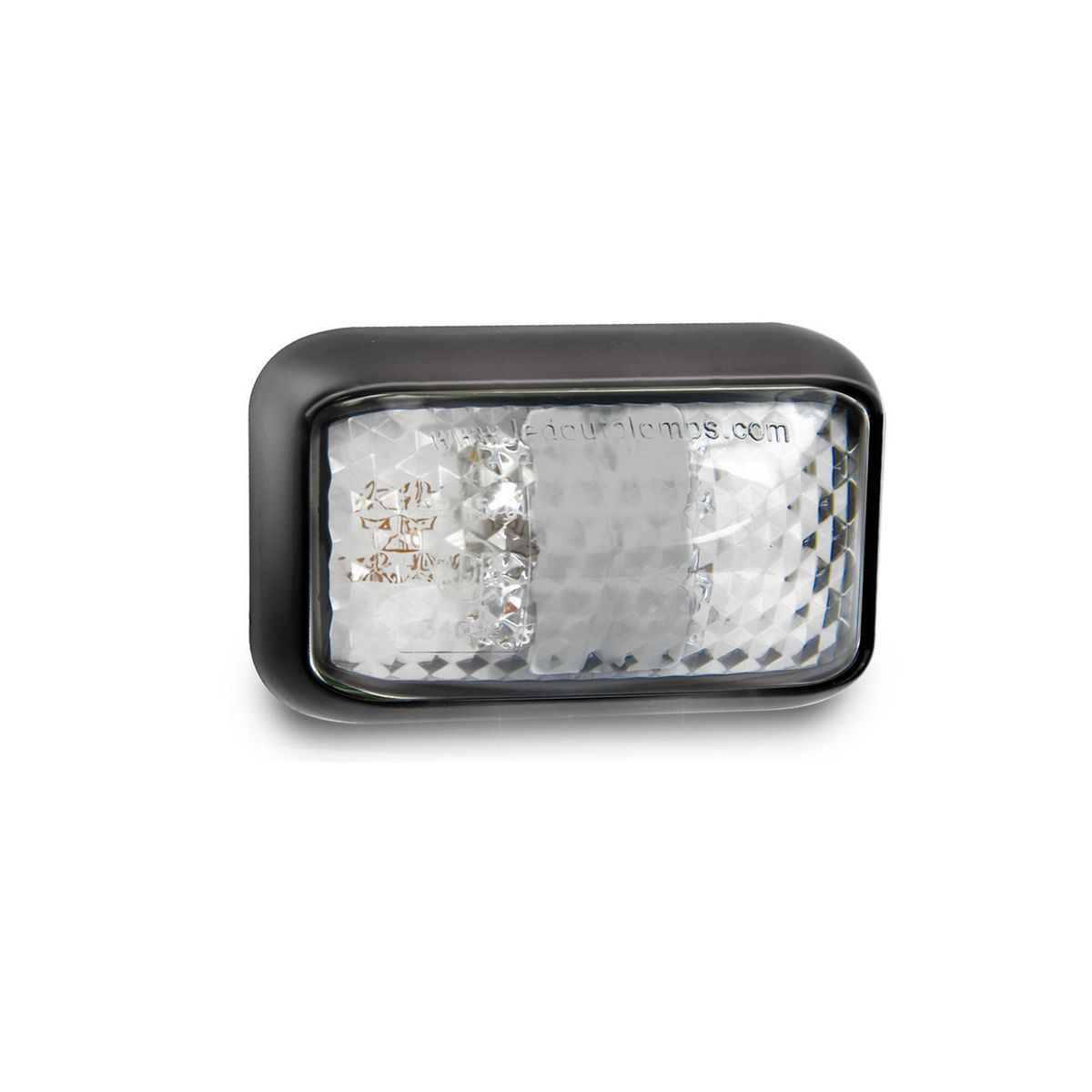 LED Autolamps Side Marker Light LED Amber/Red 12/24V Black Housing 40cm Cable 35ARMB