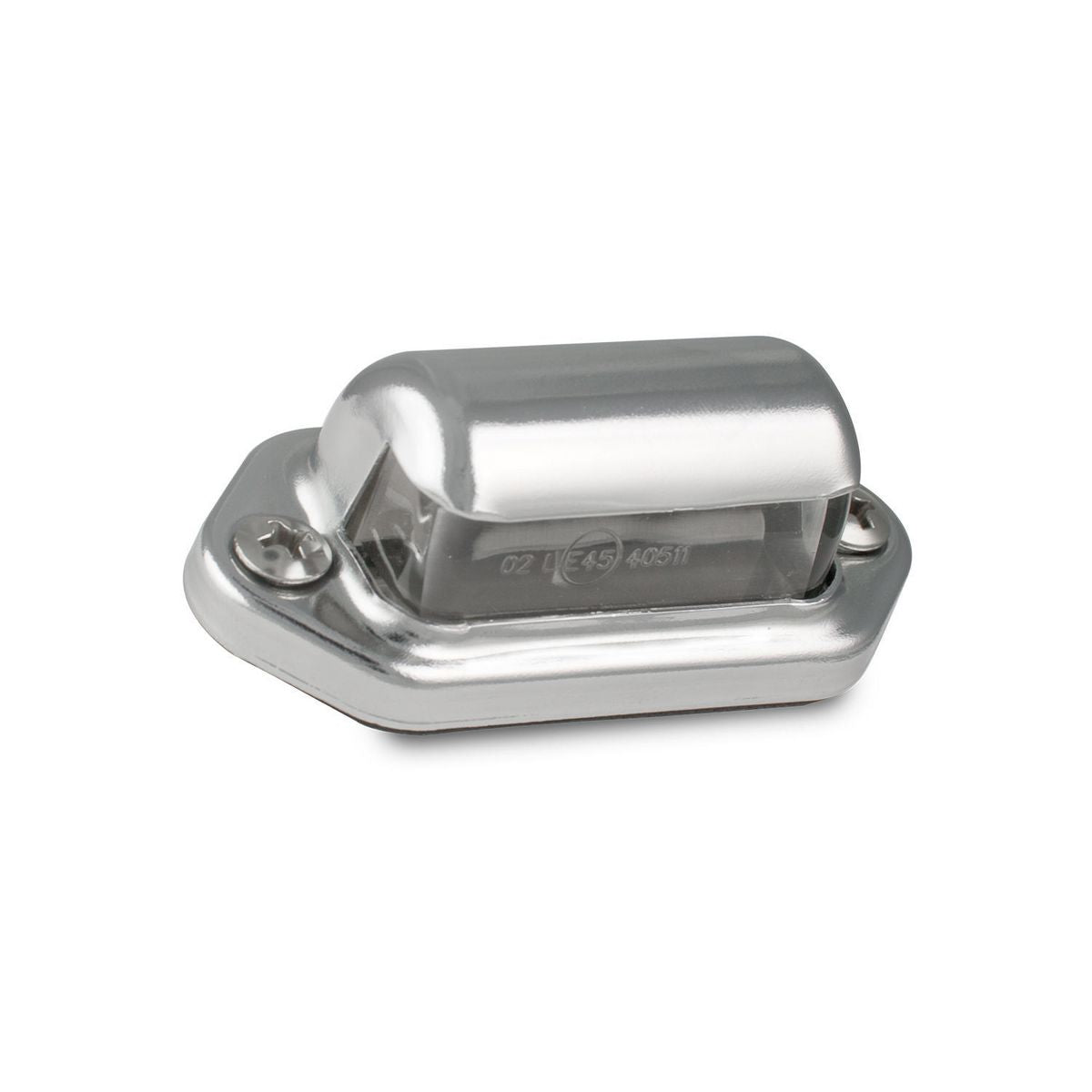LED Autolamps Number Plate Light LED 12/24V Chrome Housing 14cm Cable Twin Blister Pack 30CLM