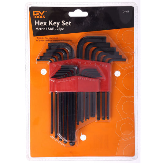 GV Tools Hex Key Set 25 Piece GV005