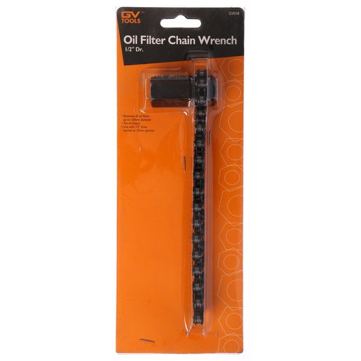 GV Tools Oil Filter Chain Wrench 1/2"" Drive GV018