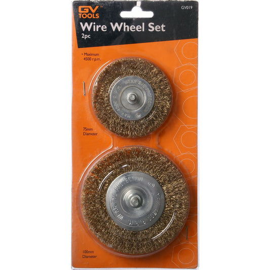 GV Tools Wire Wheel Set 2 Piece GV019