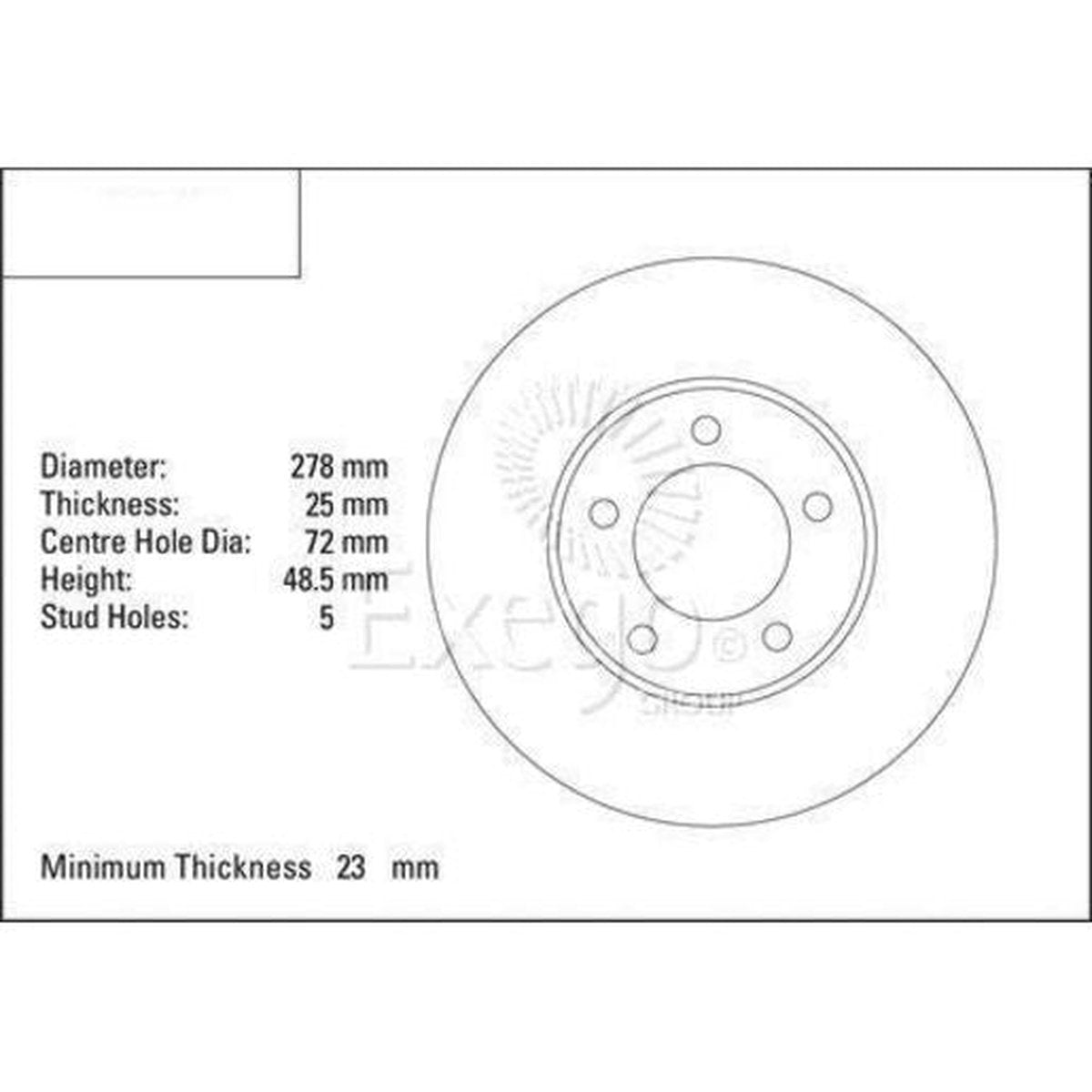 DBA Standard Brake Rotor Single Front DBA2954