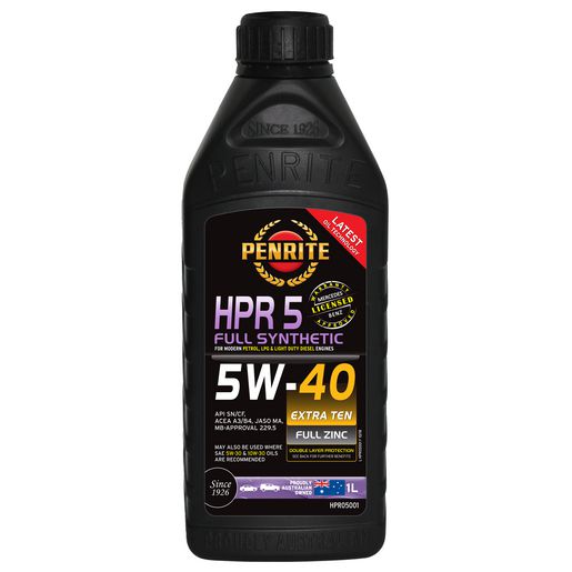 Penrite HPR 5 SAE 5W-40 Engine Oil 1L