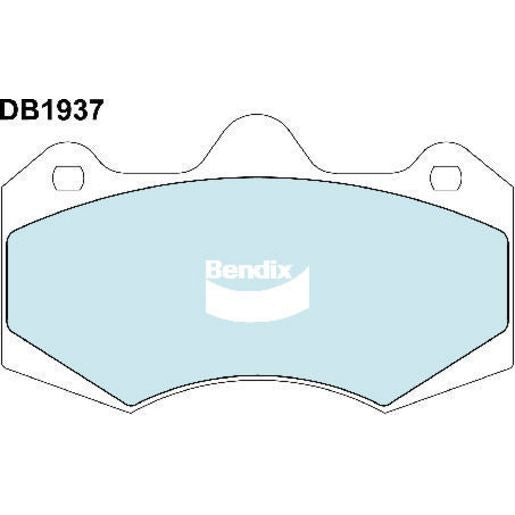 Bendix Street Road Track Brake Pad Set Front DB1937 SRT