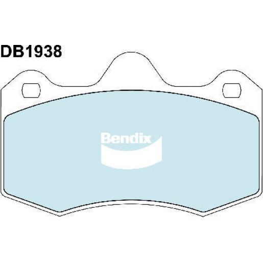 Bendix Street Road Track Brake Pad Set Rear DB1938 SRT