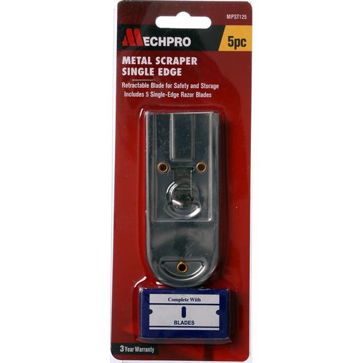 Mechpro Scraper Metal Single Edge MPST125