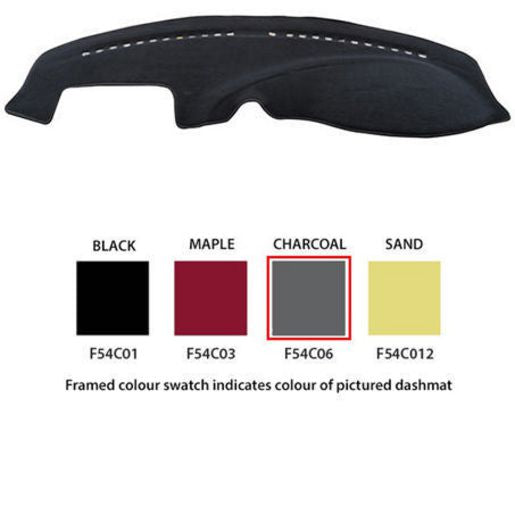 Sunland Dashmat fits FORD FALCON (BA/BF - 9/02 to 4/08) - Black W/ Clock
