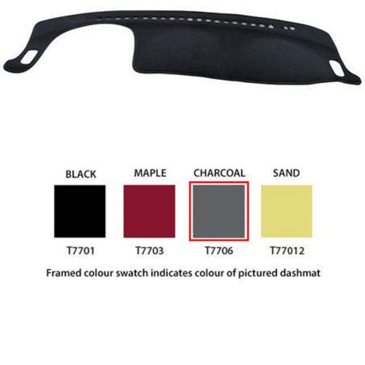 Sunland Dashmat fits TOYOTA KLUGER (MCU28R - 11/03 to 7/07) - Charcoal