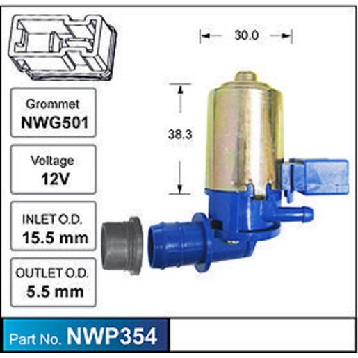 NICE Windscreen Washer Pump NWP354