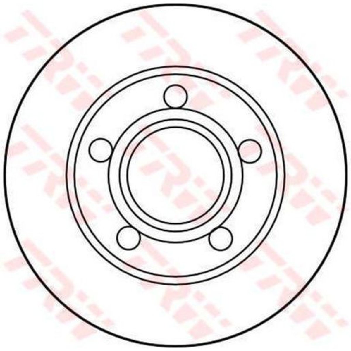 TRW Brake Rotor Single 245mm Rear DF2655S
