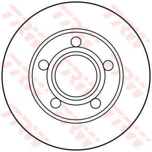 TRW Brake Rotor Single 245mm Rear DF2655S