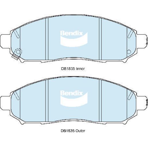 Bendix Ultimate Brake Pad Set Front DB1835 ULT