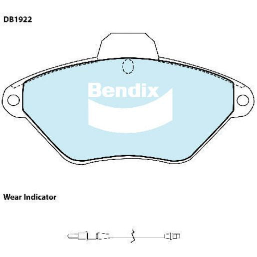 Bendix General CT Brake Pad Set Front DB1922 GCT