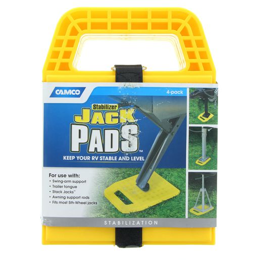 Camco Stabilizer Jack Pad Yellow (Pack of 4) 44595