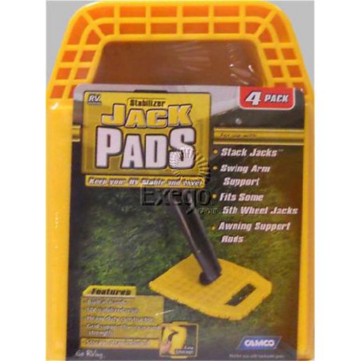 Camco Stabilizer Jack Pad Yellow (Pack of 4) 44595