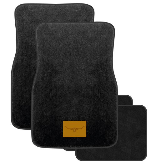 R.M.Williams Carpet Floor Mat Set Front & Rear Black CMRMCBLKS4