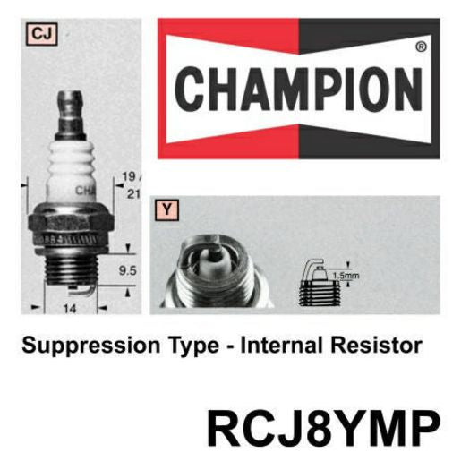 Champion Copper Plus Mower Pack Spark Plug RCJ8YMP