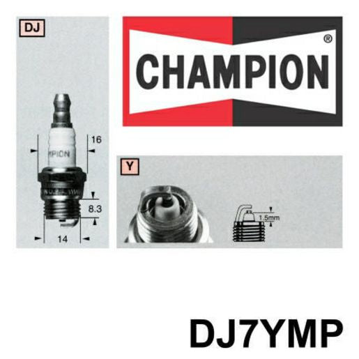 Champion Copper Plus Mower Pack Spark Plug DJ7YMP