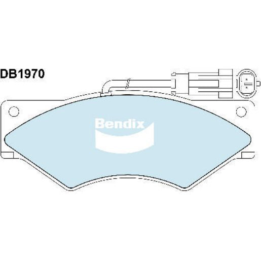 Bendix Heavy Duty Brake Pad Set Front DB1970 HD