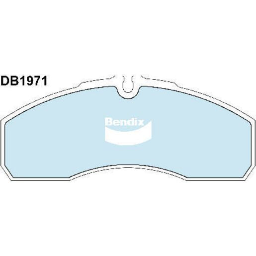 Bendix Heavy Duty Brake Pad Set Front DB1971 HD