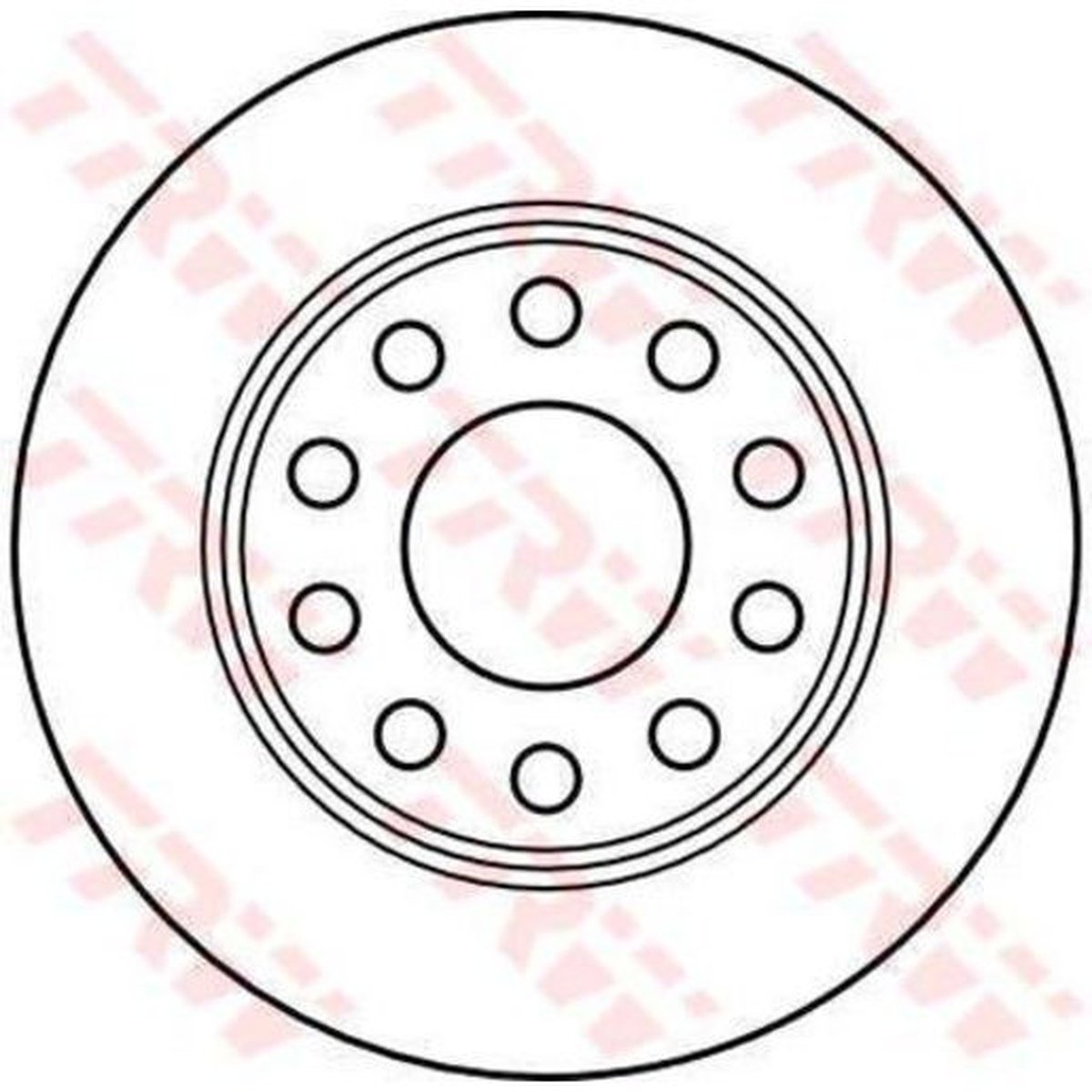 TRW Brake Rotor Single 255mm Rear DF4211S