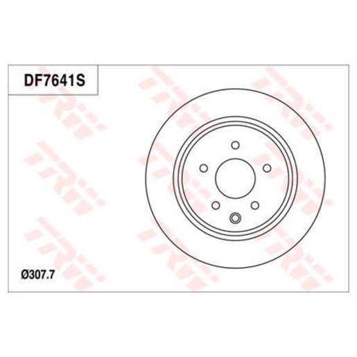 TRW Brake Rotor 207.7mm Rear DF7641S